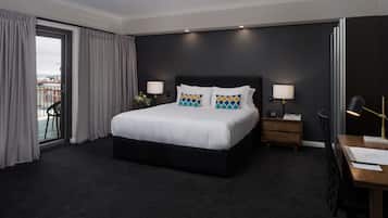 Premium bedding, pillow-top beds, minibar, in-room safe