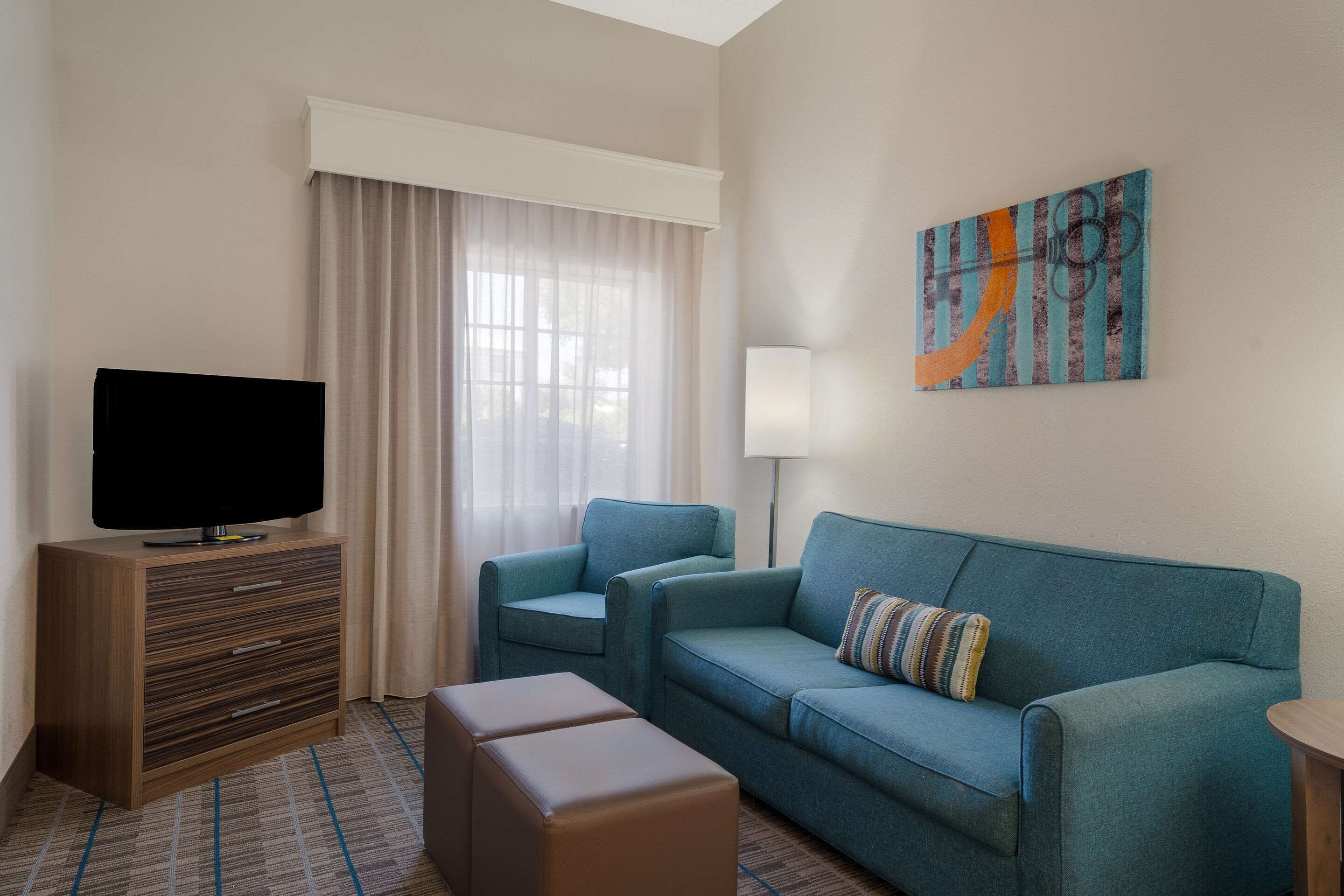 suite, 2 queen beds with kitchen, non smoking | premium bedding, desk, laptop workspace, blackout curtains