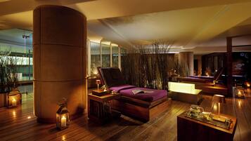 Espace de soins pour les couples, soins corporels, soins d'aromathérapie