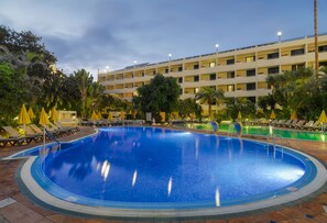 2 outdoor pools, open 9:00 AM to 6:00 PM, pool umbrellas, sun loungers