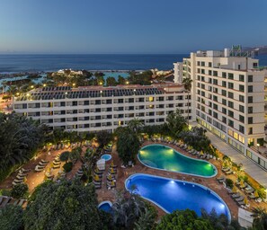 2 outdoor pools, open 9:00 AM to 6:00 PM, pool umbrellas, sun loungers