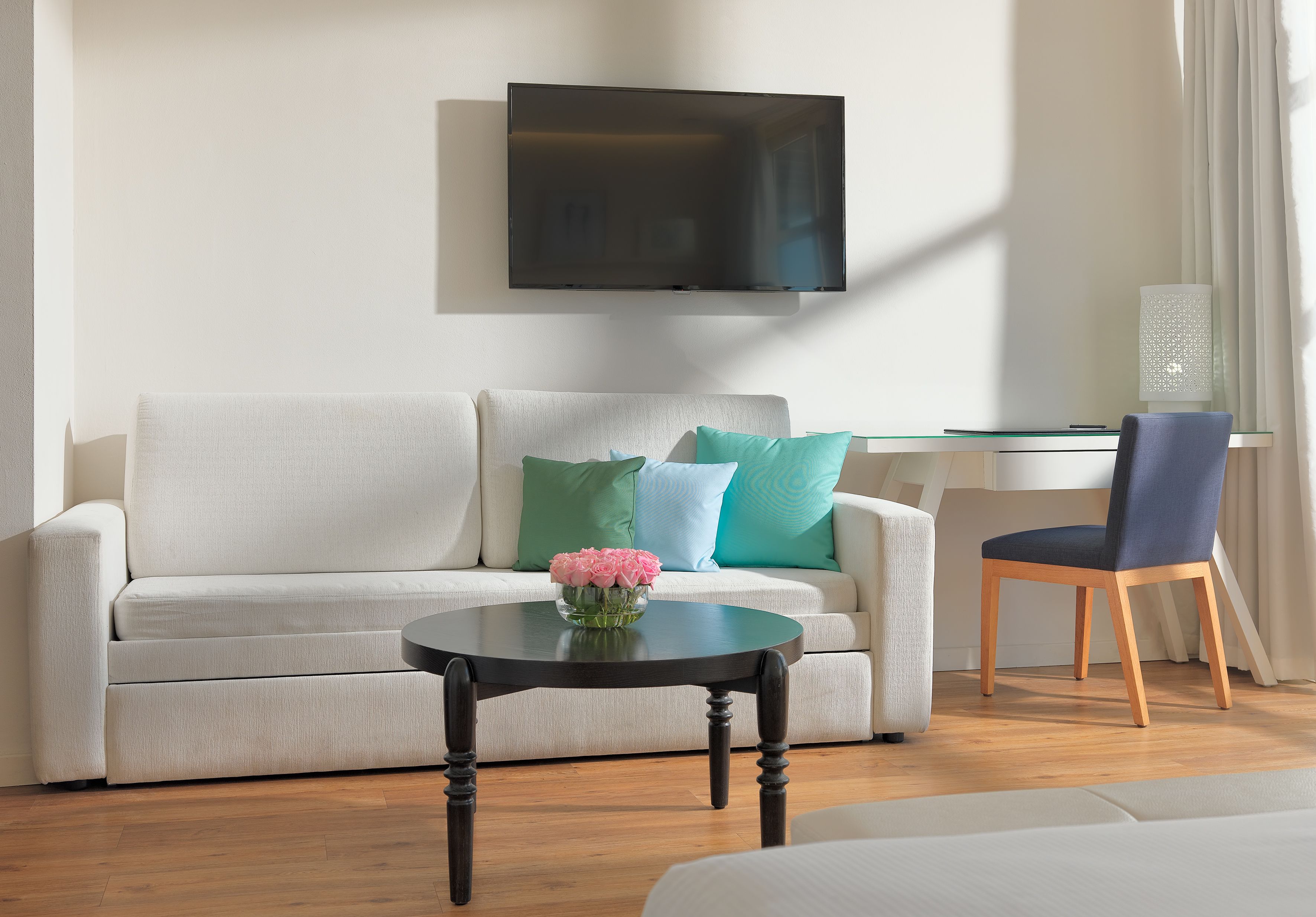 Minibar, in-room safe, desk, laptop workspace