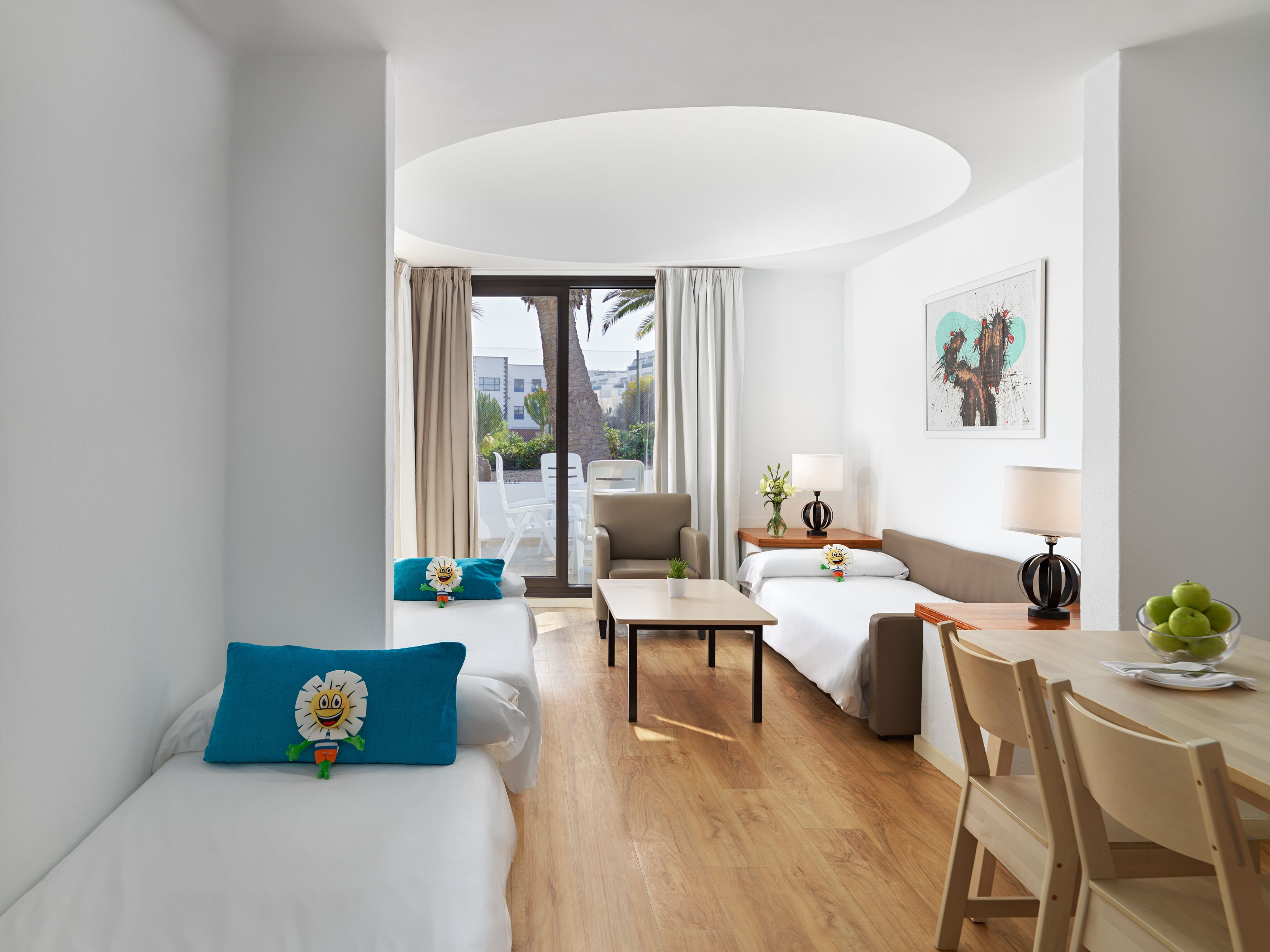 bungalow, 1 bedroom | living area | flat-screen tv