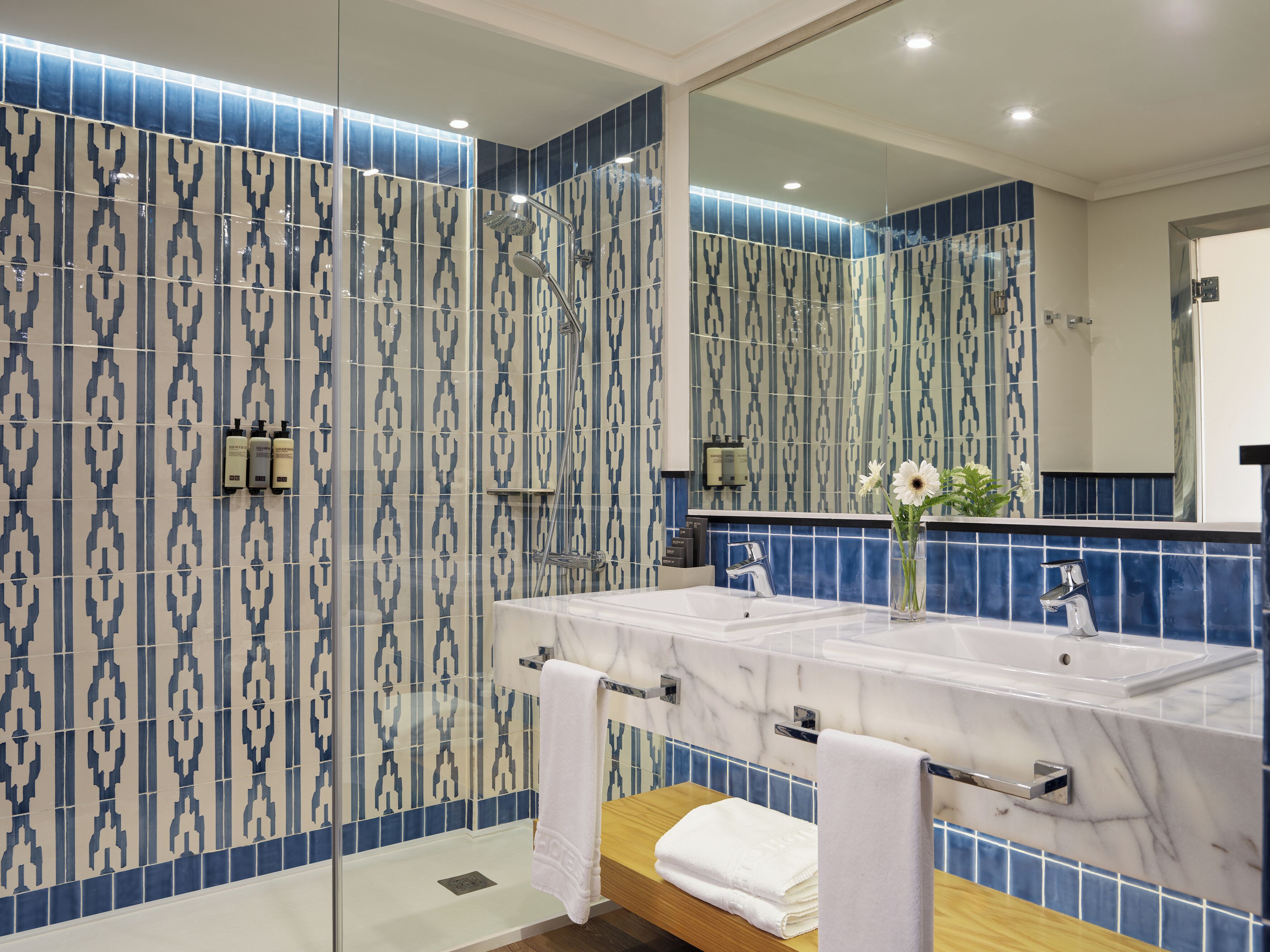 free toiletries, hair dryer, towels, soap