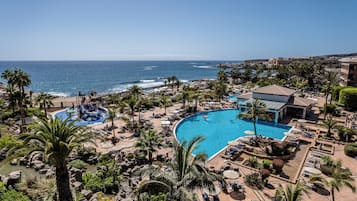 Indoor pool, 5 outdoor pools, pool umbrellas, pool loungers