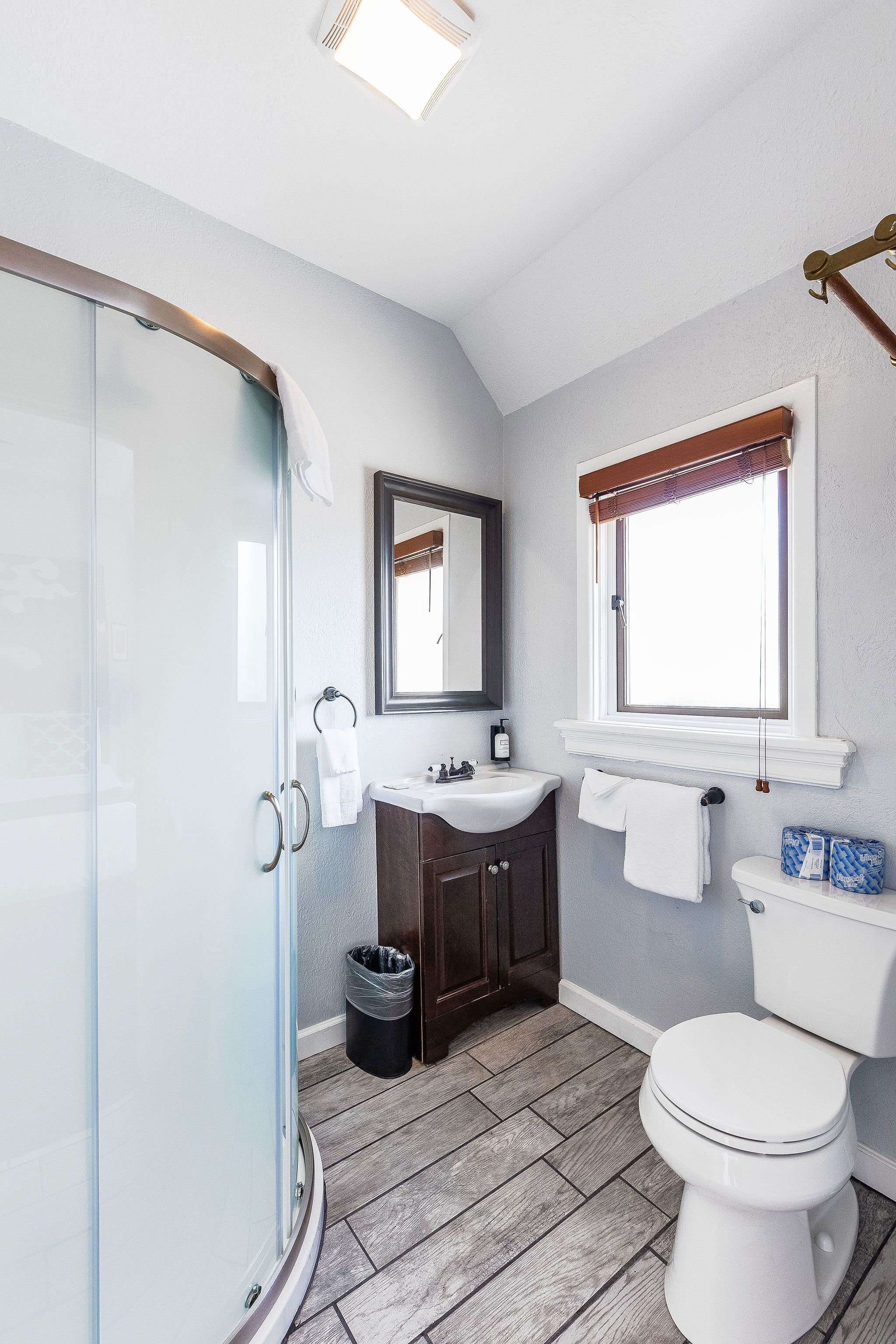 free toiletries, hair dryer, towels, soap