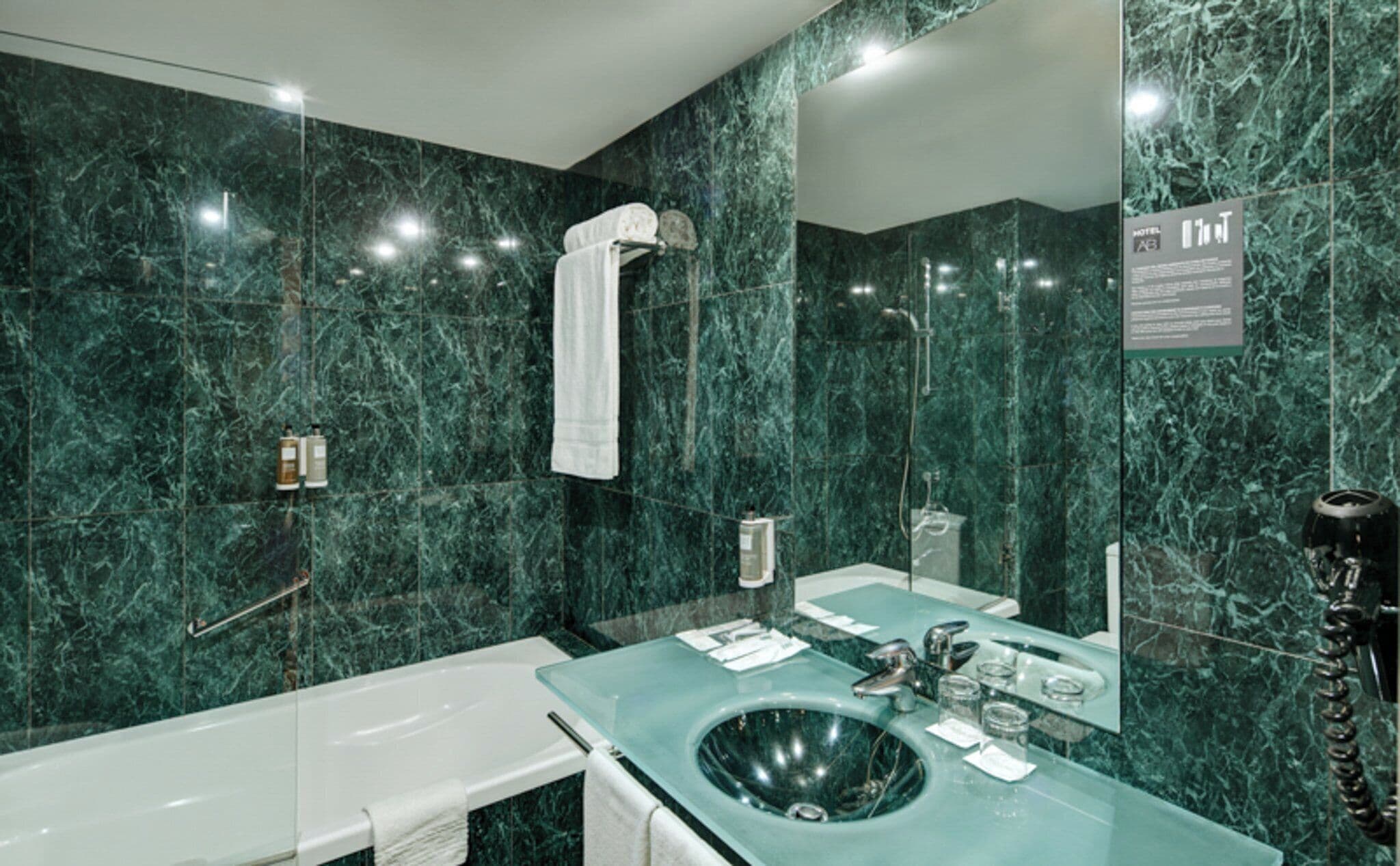 combined shower/bathtub, hair dryer, bidet, towels