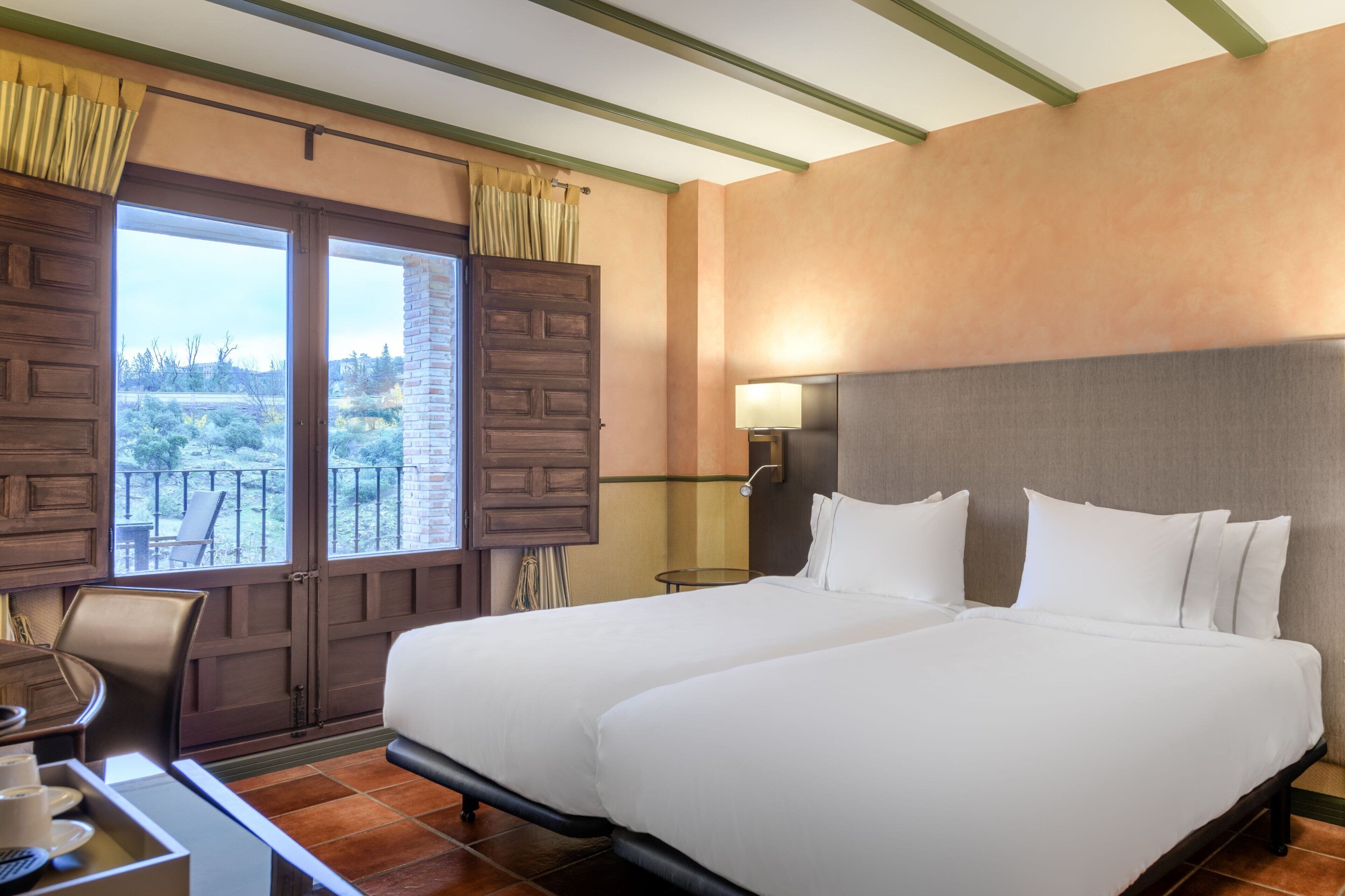 superior room, 2 single beds, non smoking, terrace | minibar, in-room safe, individually furnished, desk