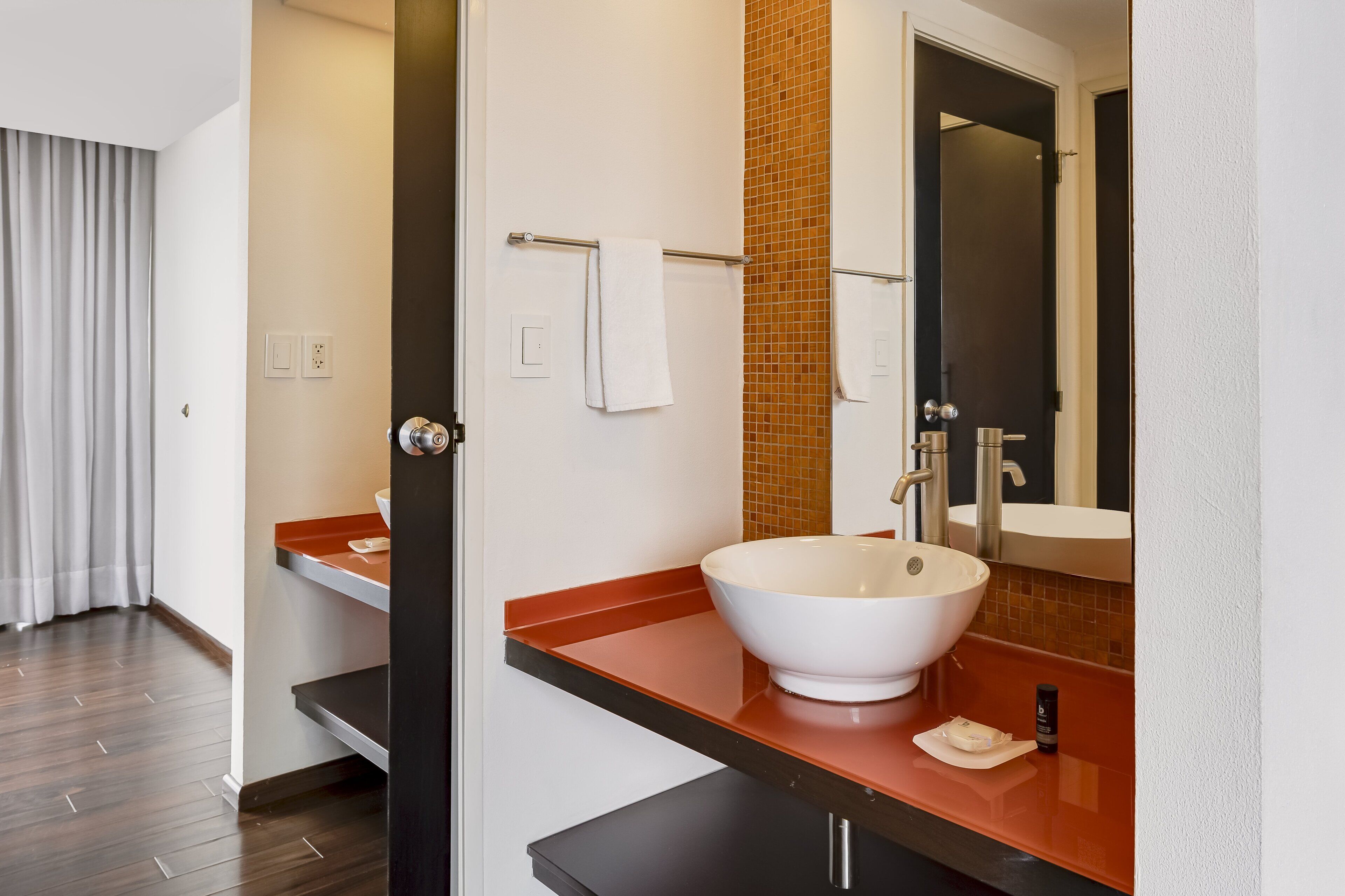 shower, eco-friendly toiletries, hair dryer, towels