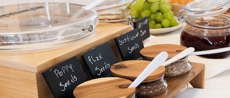 Free daily buffet breakfast