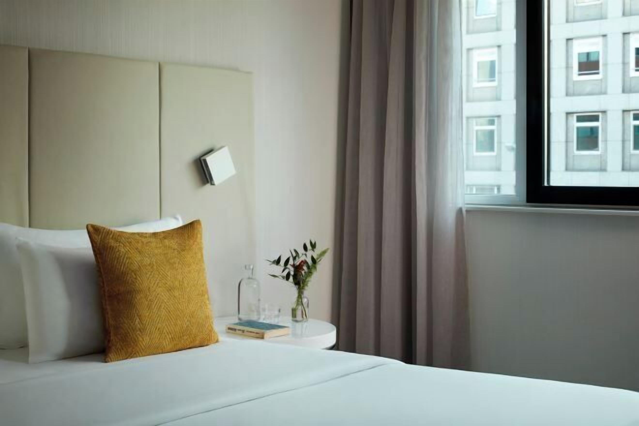 Hypo-allergenic bedding, pillowtop beds, minibar, in-room safe