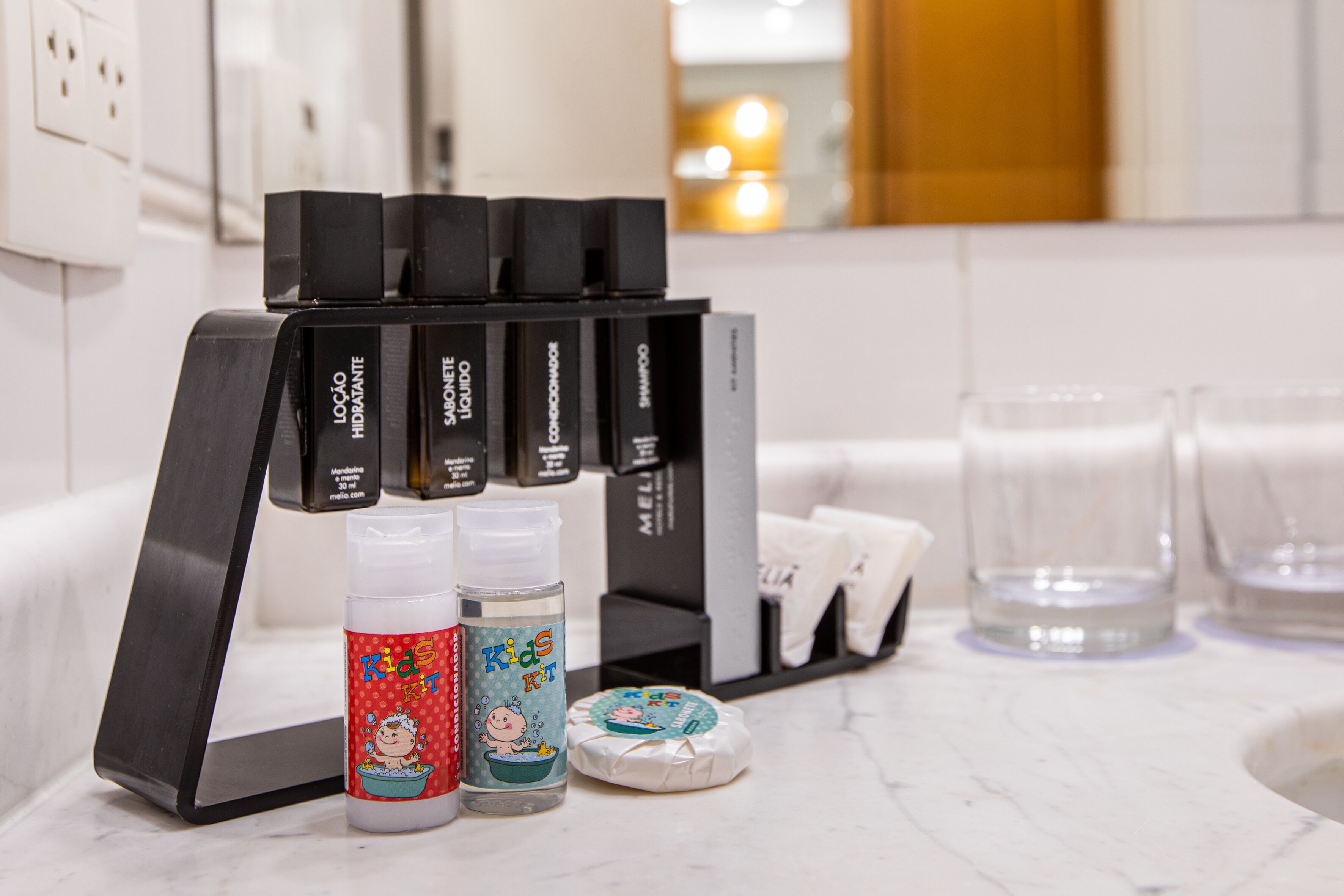 family room | bathroom | shower, rainfall showerhead, eco-friendly toiletries, hair dryer