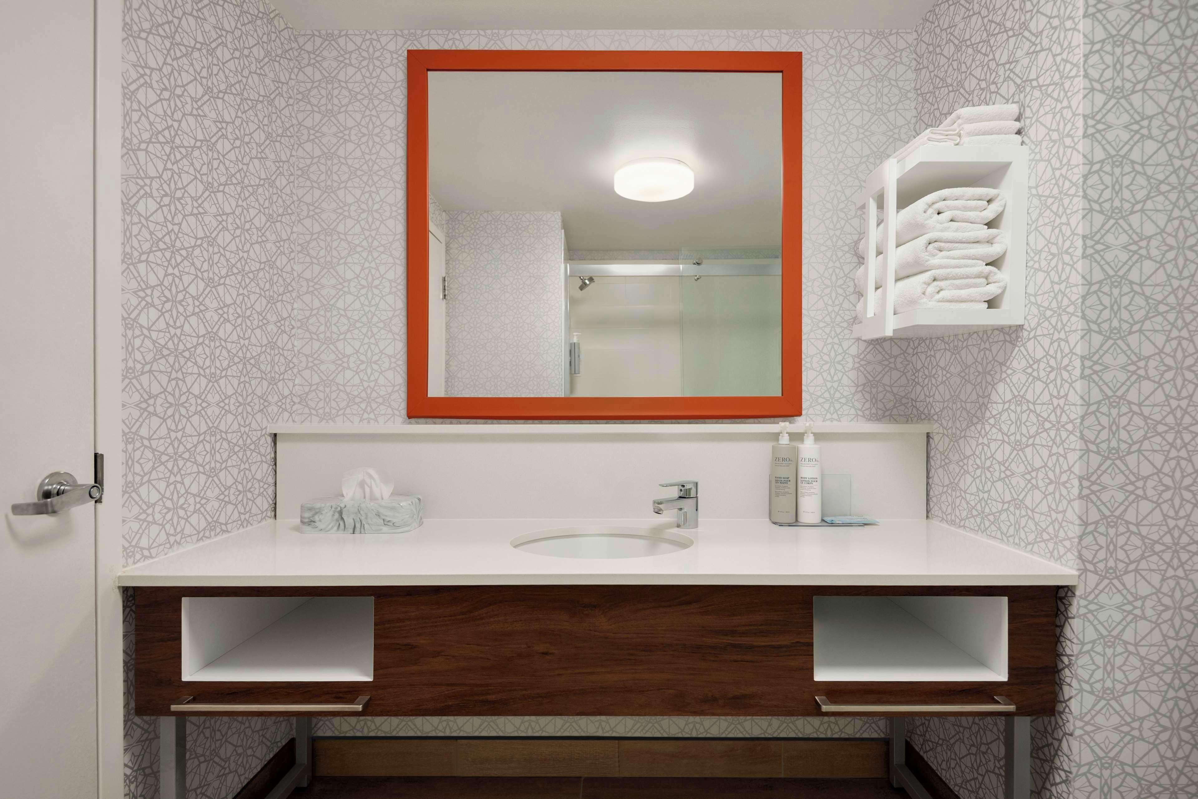 free toiletries, hair dryer, towels