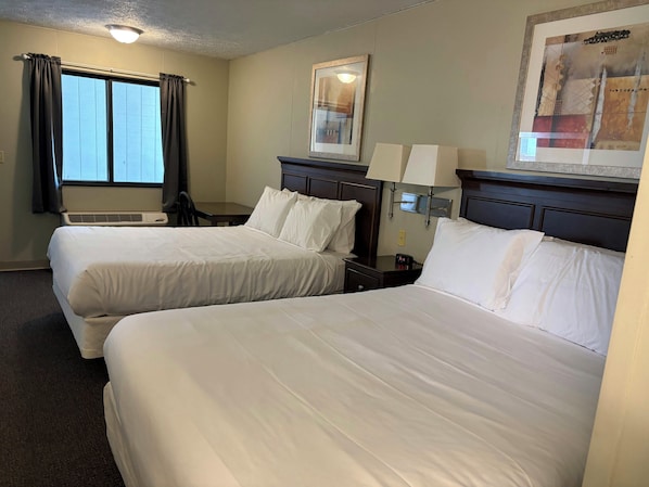Boarders East (Satellite Location) Room, 2 Queen Beds, Non Smoking | Premium bedding, desk, laptop workspace, blackout drapes