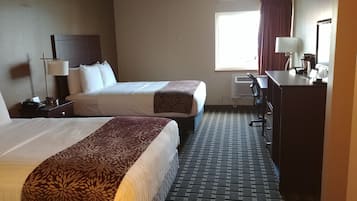 Room, 2 Queen Beds, Non Smoking | Premium bedding, desk, laptop workspace, blackout drapes