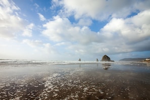 Aan het strand