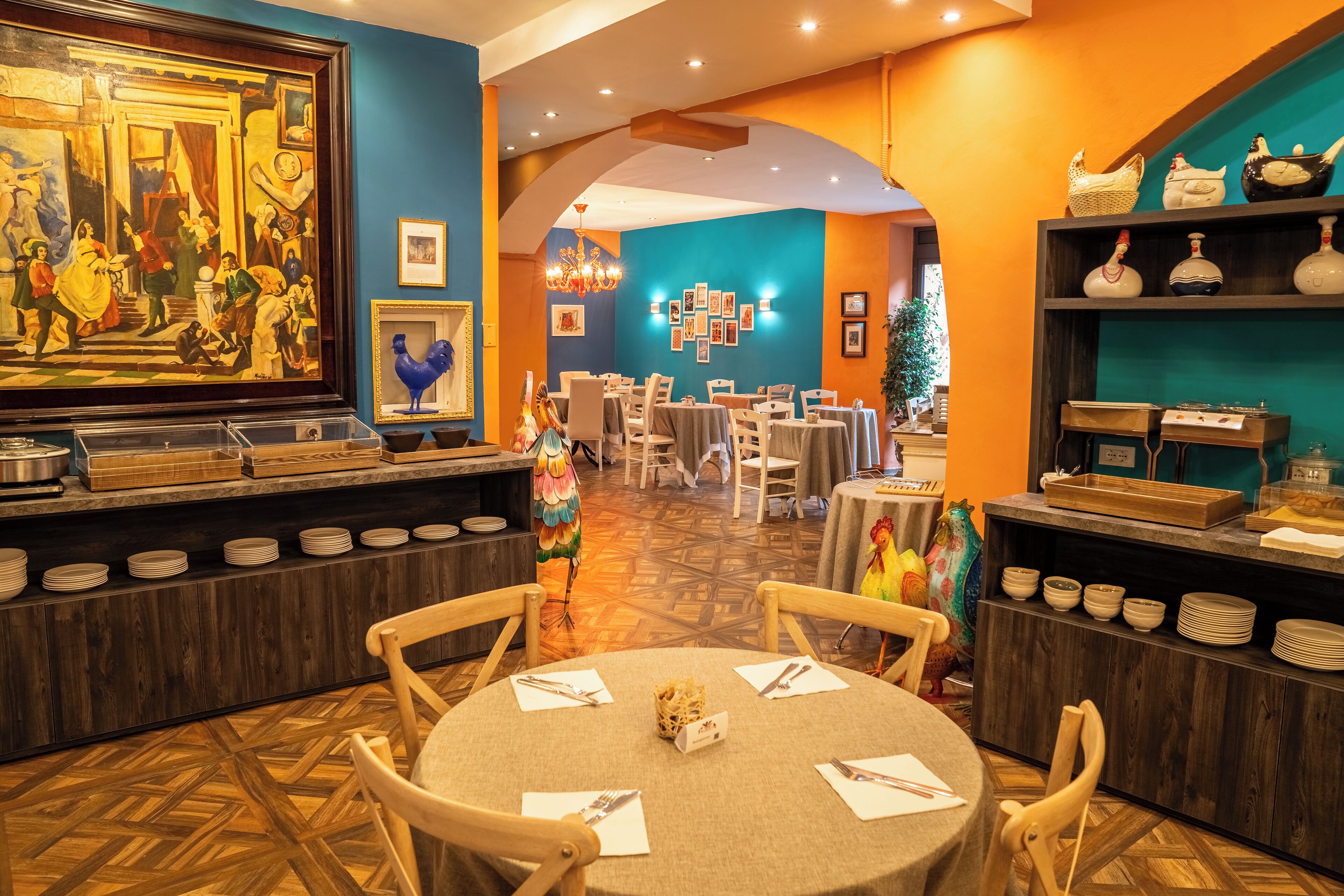 daily buffet breakfast (eur 15 per person)