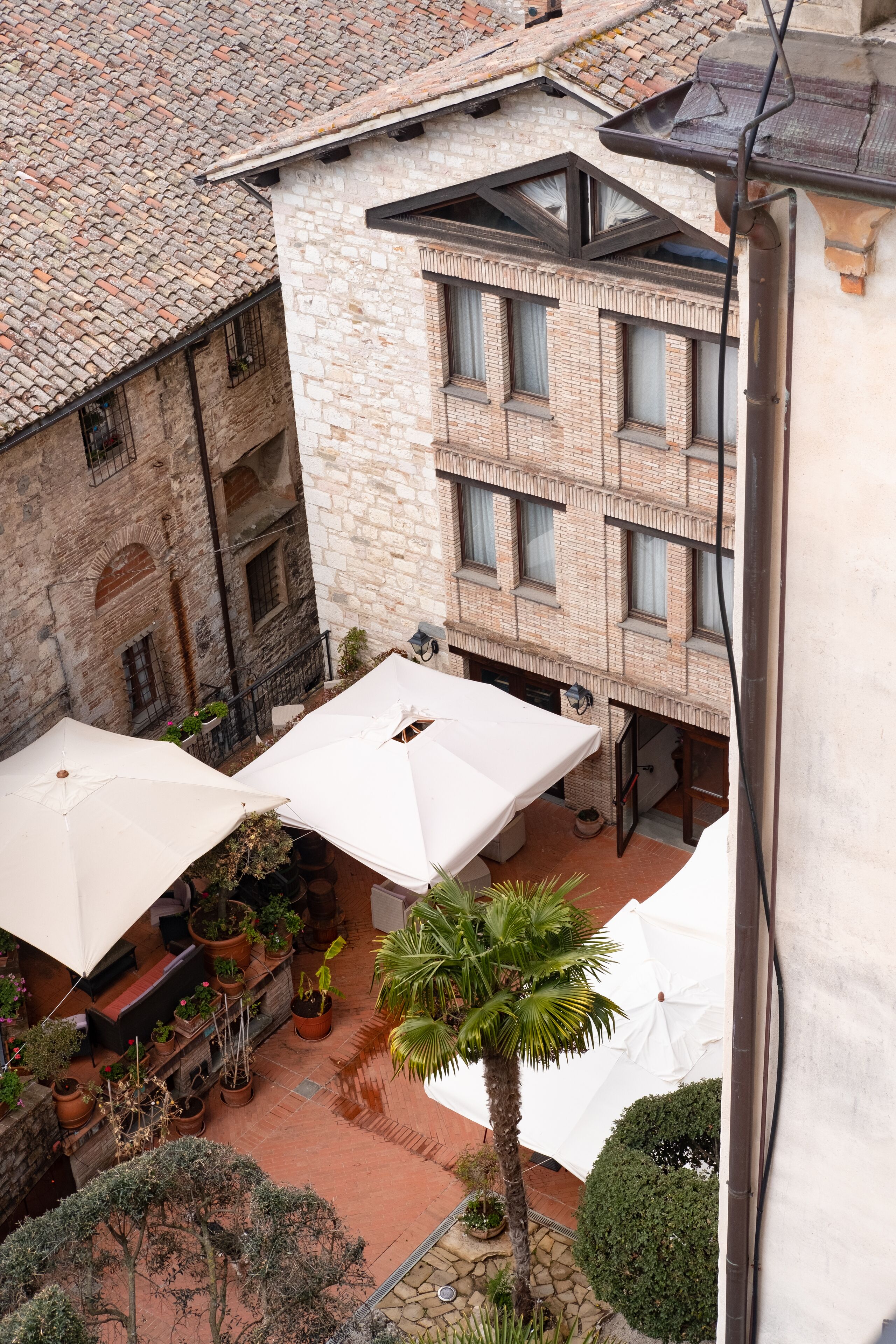 Blick von der Unterkunft