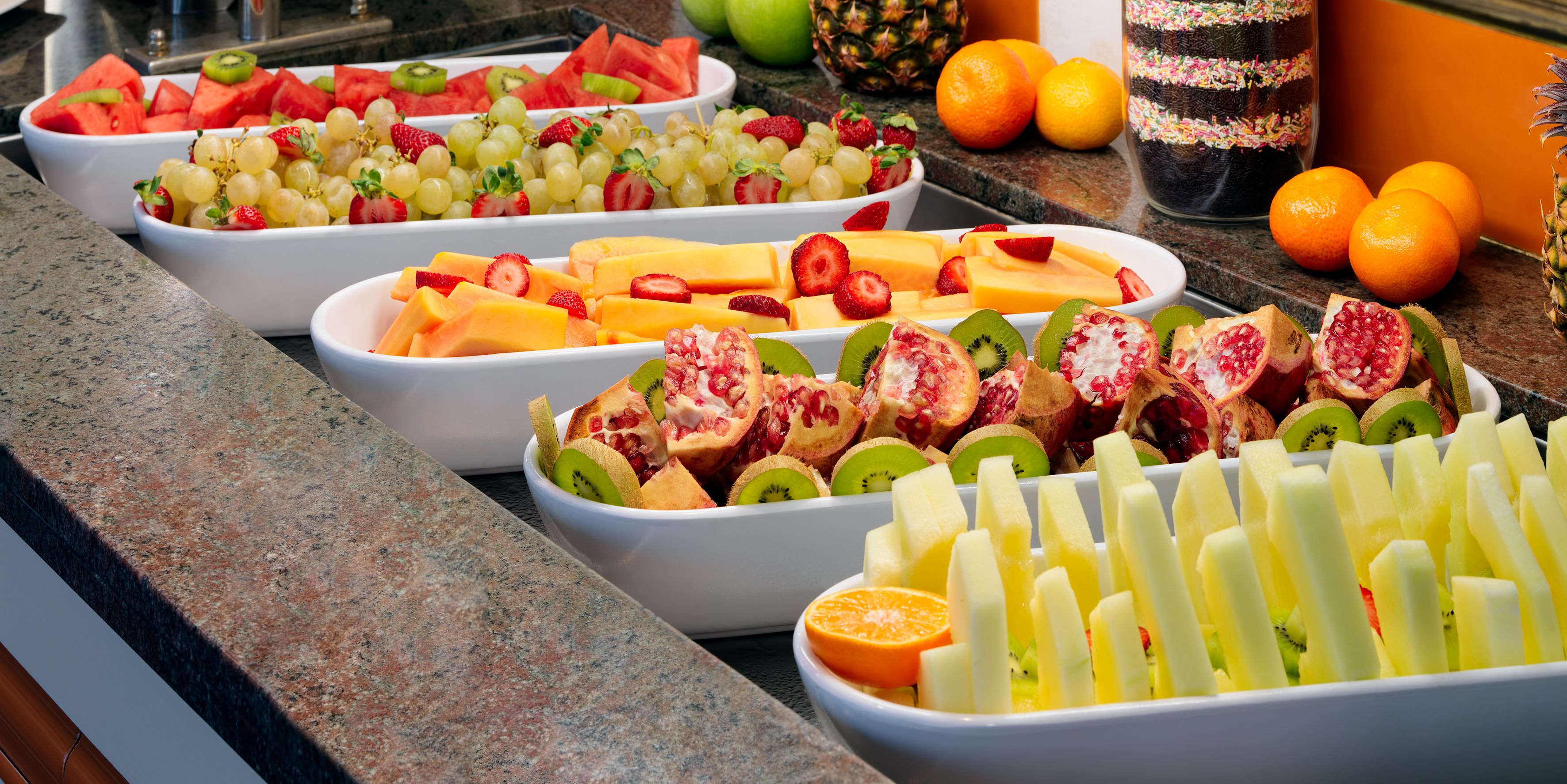 Dagelijks ontbijtbuffet (EUR 10 per persoon)