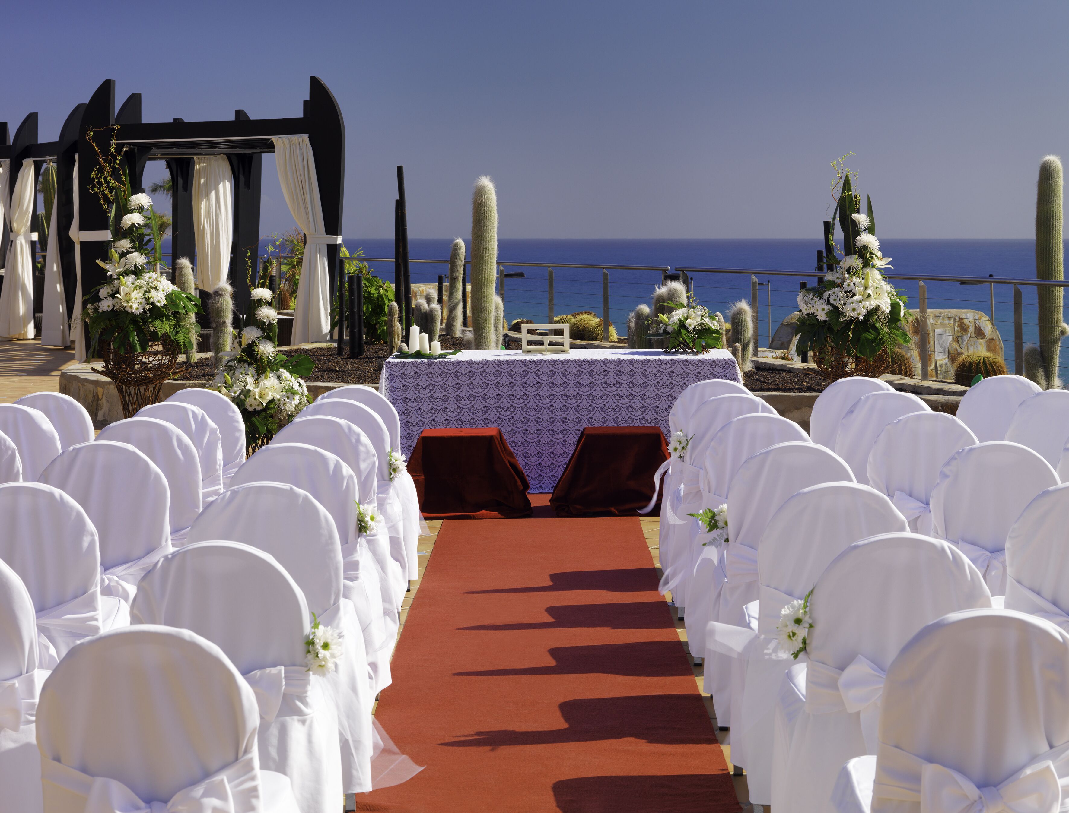 outdoor wedding area