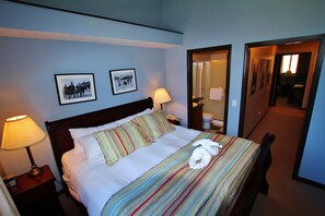 Two Bedroom Luxury Chalets | 2 bedrooms, hypo-allergenic bedding, in-room safe, iron/ironing board - Mystic Springs Chalets & Hot Pools (Canmore)