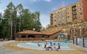 Indoor pool, seasonal outdoor pool, pool cabanas (surcharge)
