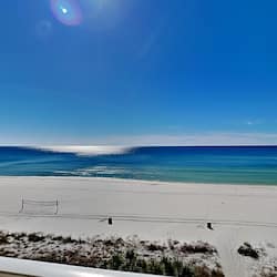 On the beach, white sand