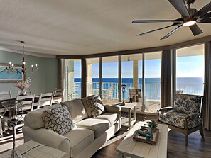 Condo, Multiple Beds, Balcony, Ocean View (T1 900 - No Pets Allowed) | Living area | TV