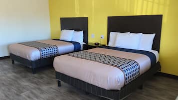Standard Double Room, 2 Queen Beds | Desk, laptop workspace, blackout drapes, iron/ironing board