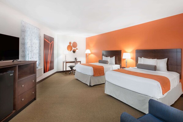 Desk, iron/ironing board, free cots/infant beds, free WiFi