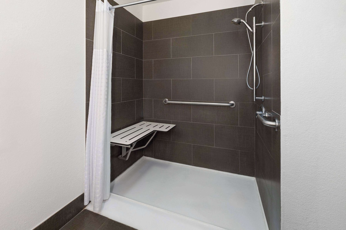 room, 1 king bed, mobility accessible, non smoking (roll-in shower) | accessible bathroom