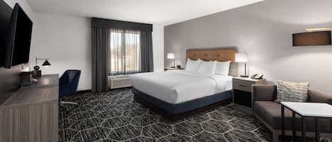 Habitación, 1 cama King size, para no fumadores | Escritorio, tabla de planchar con plancha, cunas y camas extra