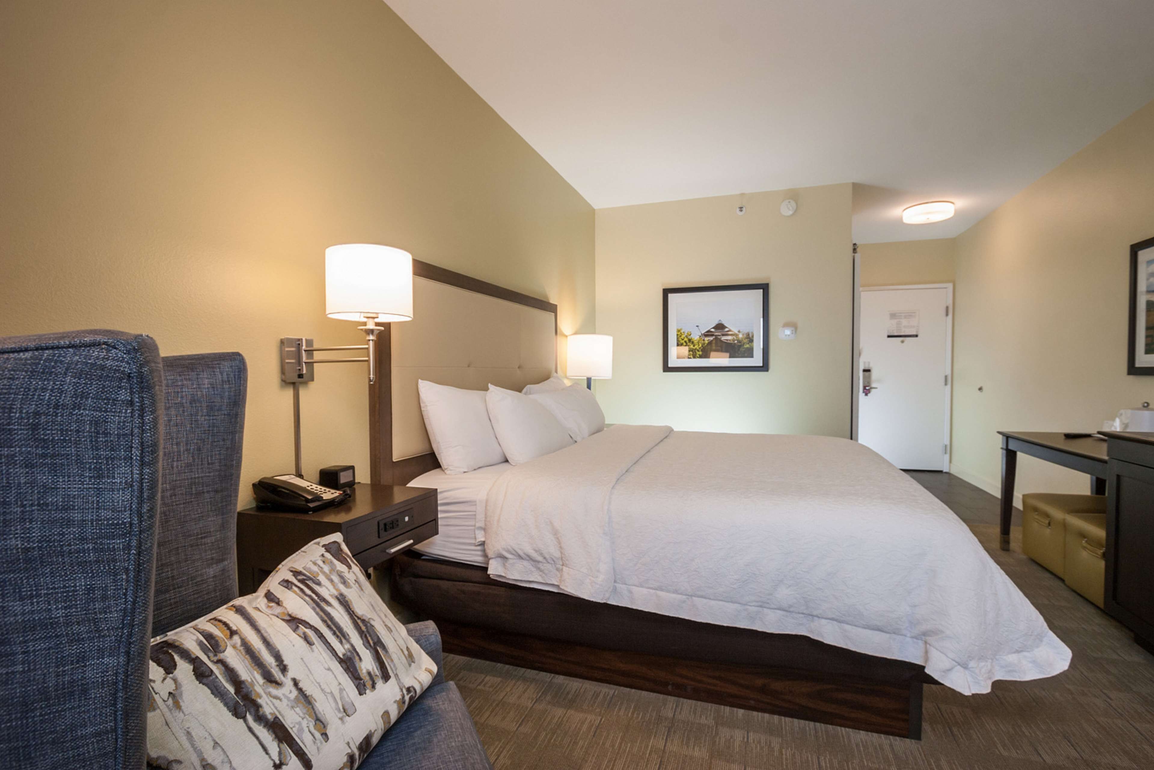 iron/ironing board, free wired internet, bed sheets, alarm clocks