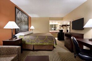 Blackout drapes, iron/ironing board, free cribs/infant beds, free WiFi
