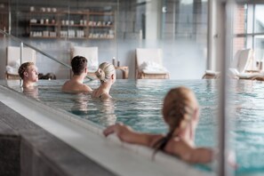 Sauna, hot tub, steam room, massages