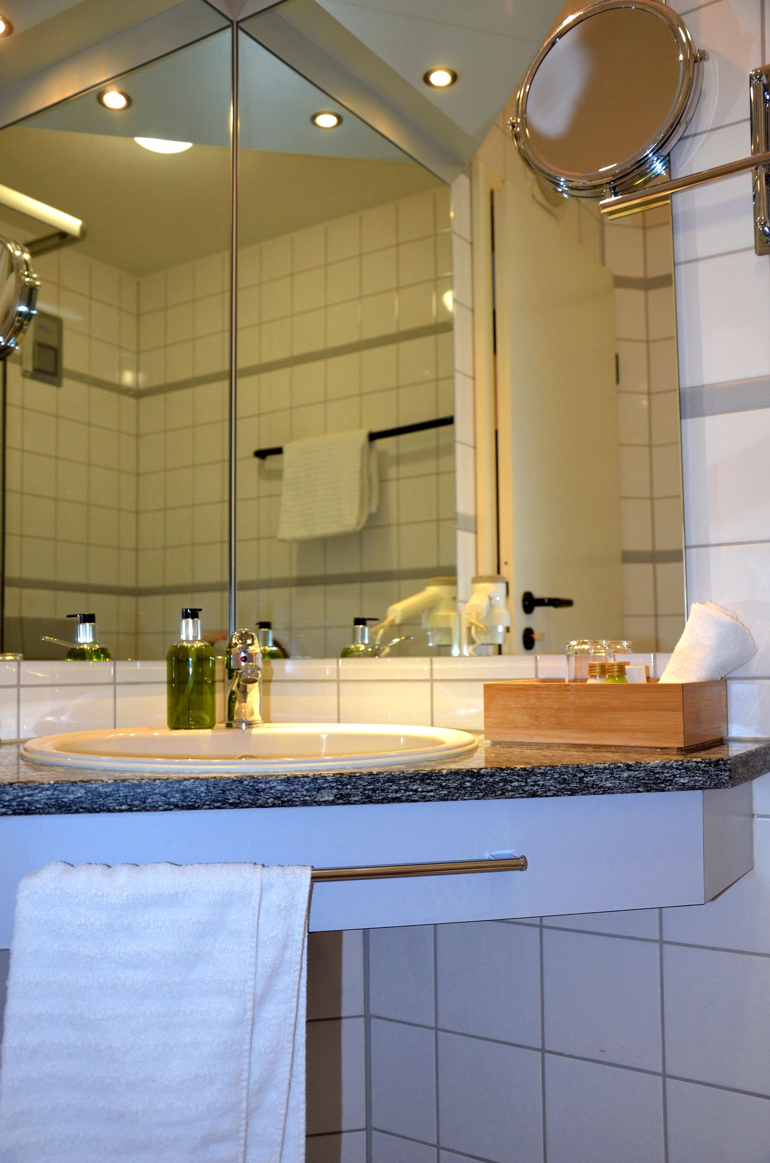 shower, free toiletries, hair dryer, bathrobes