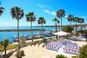 Outdoor wedding area