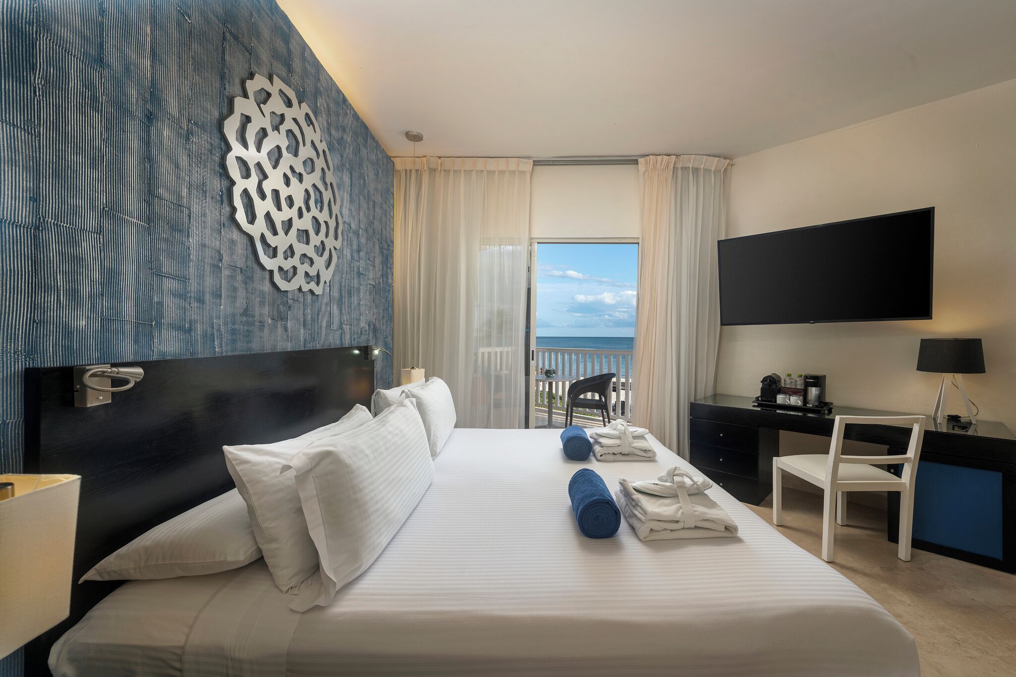 Minibar, in-room safe, desk, blackout curtains