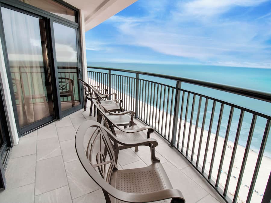 Suite, 2 soverom, ved havkanten | Utsikt fra balkong