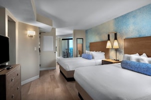 Paradise Ocean View Deluxe Studio | Premium bedding, in-room safe, blackout drapes, iron/ironing board