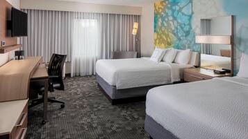 Room, 2 Queen Beds, Non Smoking | Iron/ironing board, free cribs/infant beds, free WiFi, bed sheets