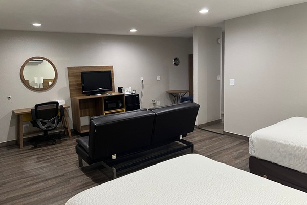 Studio Suite, 2 Double Beds, Non Smoking | Living area | TV