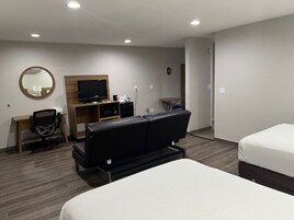 Studio Suite, 2 Double Beds, Non Smoking | Living area | TV