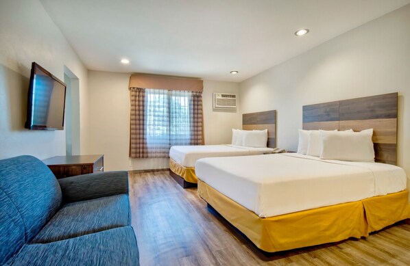Deluxe Room, 2 Double Beds, Non Smoking, Refrigerator & Microwave
