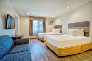 Deluxe Room, 2 Double Beds, Non Smoking, Refrigerator & Microwave | 1 bedroom, desk, iron/ironing board, free WiFi - Studio 6 Rosemead, CA – Pasadena (Rosemead)