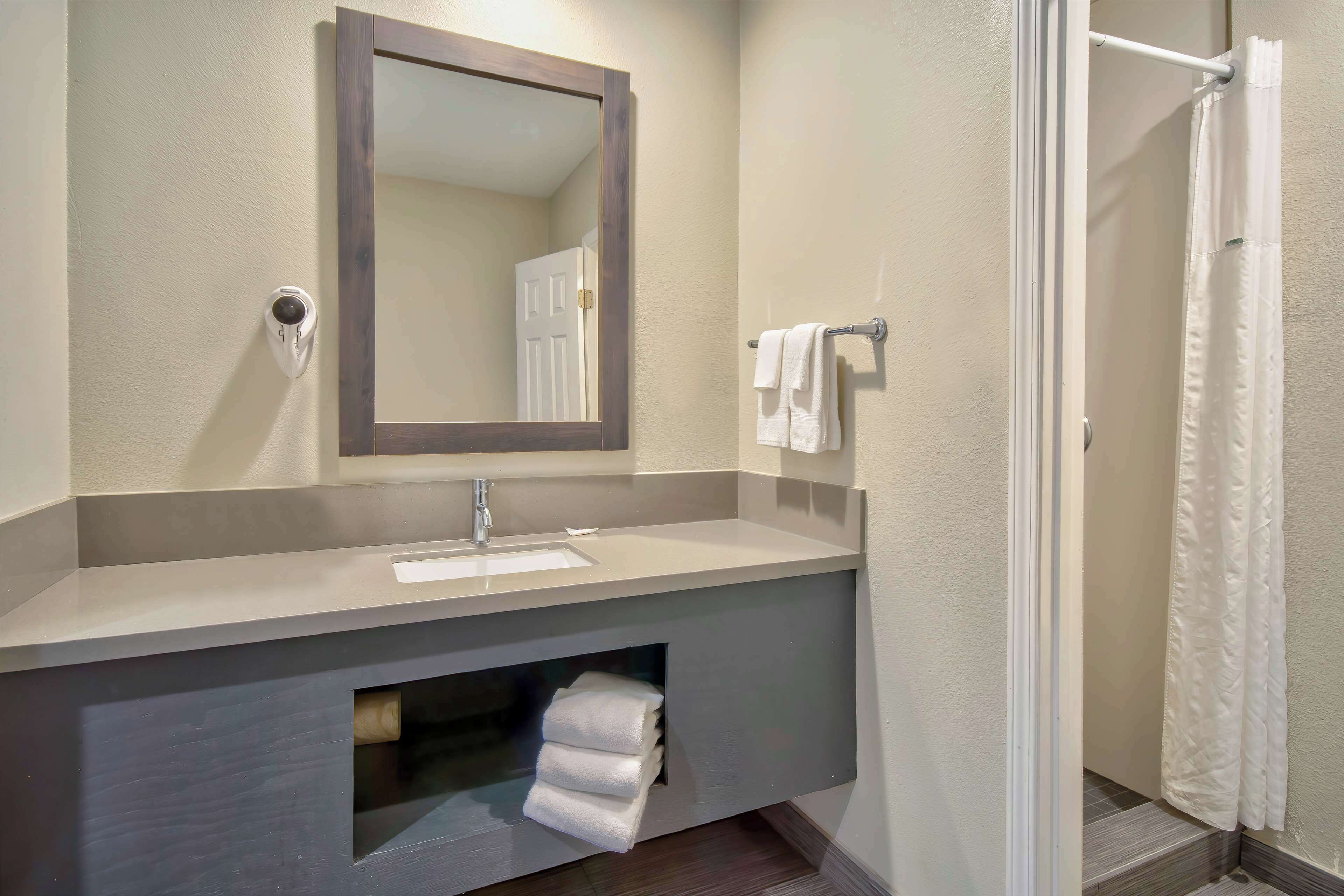 Free toiletries, hair dryer, towels