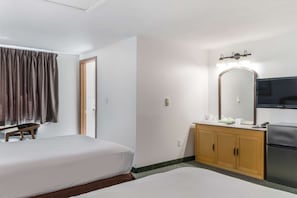 Deluxe Room, 2 Double Beds | Premium bedding, iron/ironing board, free cribs/infant beds