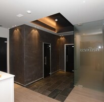 Un sauna, baño turco