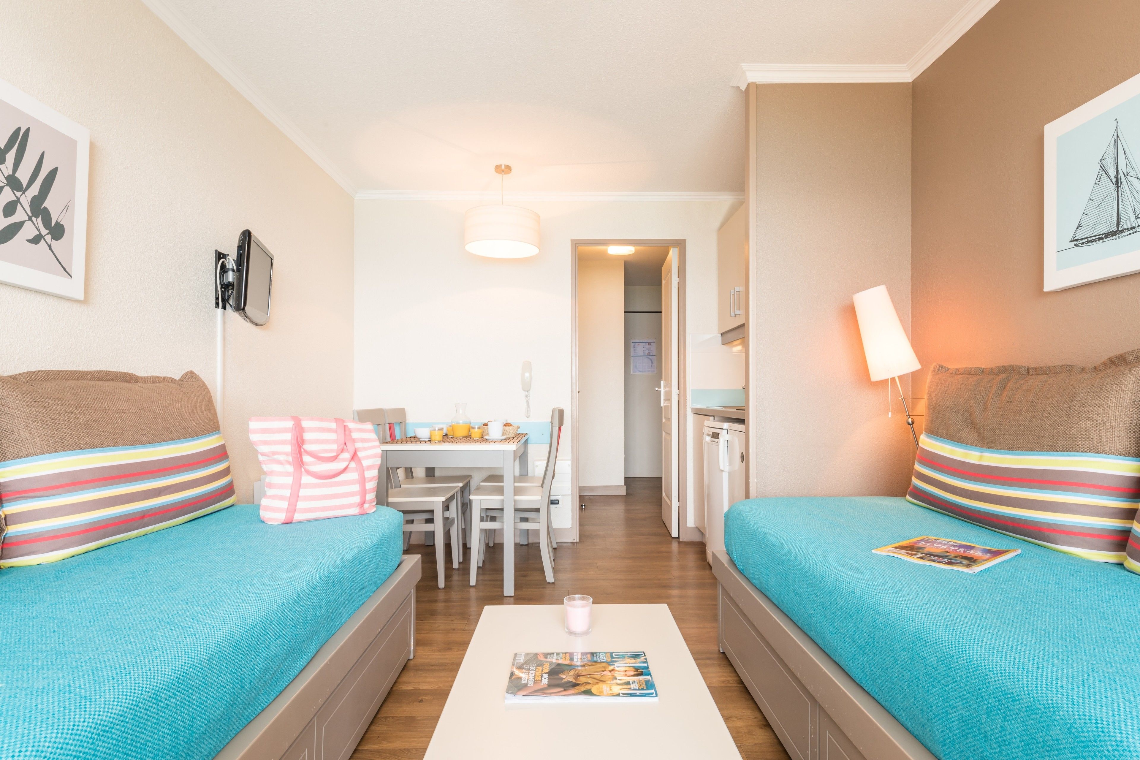 Blackout curtains, iron/ironing board, cots/infant beds, free WiFi