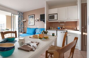Appartement Standard 1 chambre pour 5/6 pers. | Cuisine privée | Réfrigérateur, micro-ondes, lave-vaisselle, chaise haute